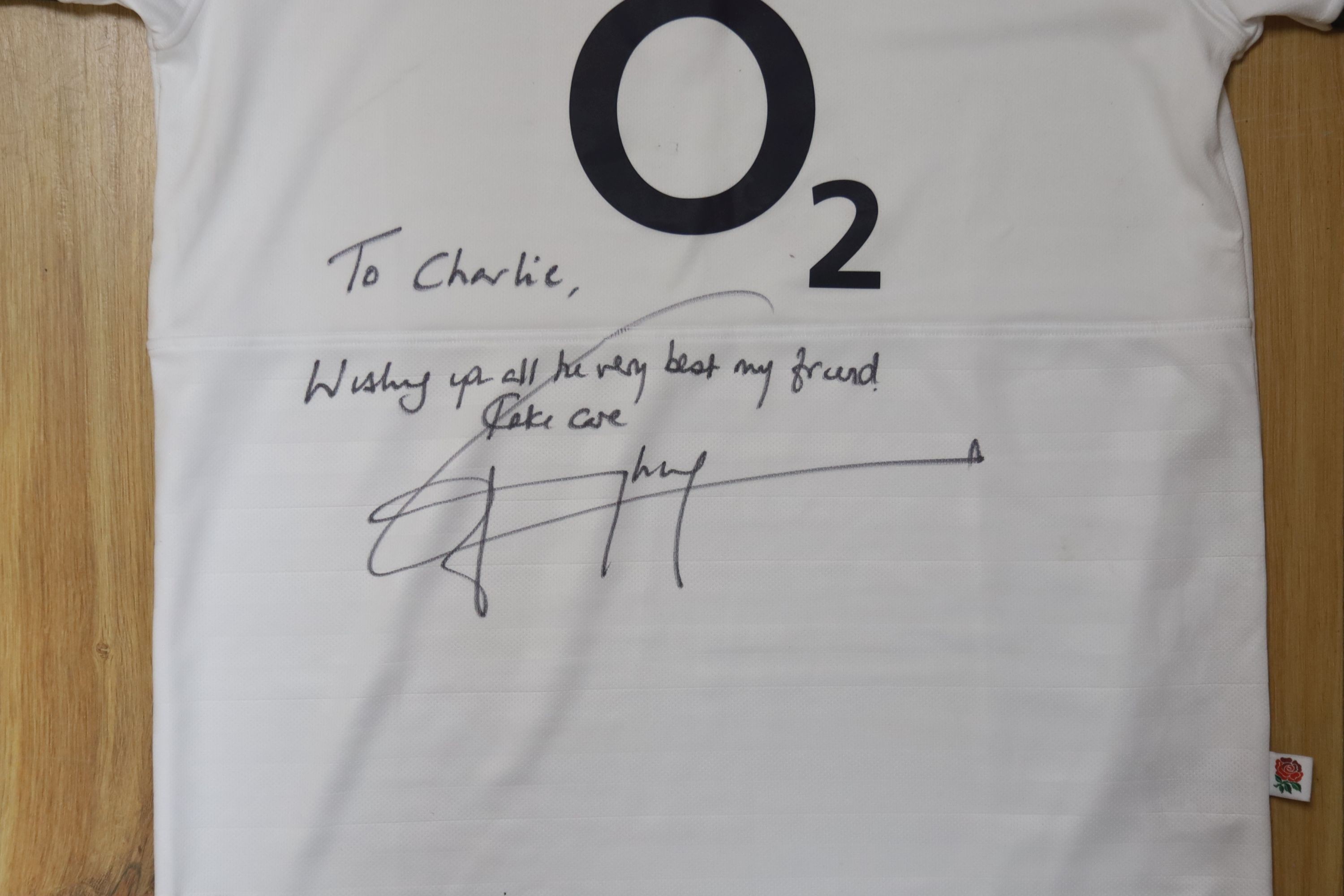 A signed Johnny Wilkinson England Rugby shirt